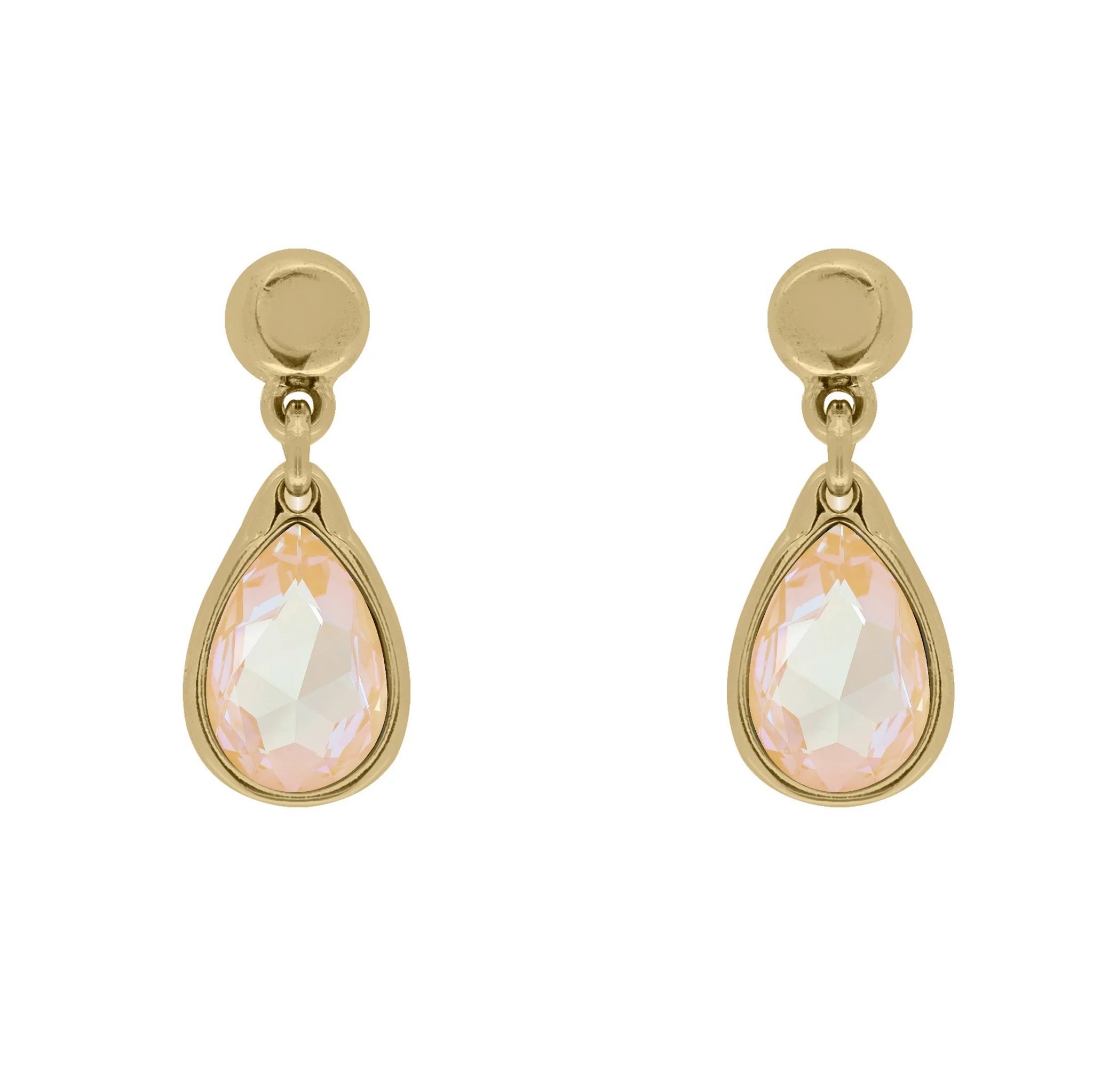 Vidda Beige Drop Crystal Earrings