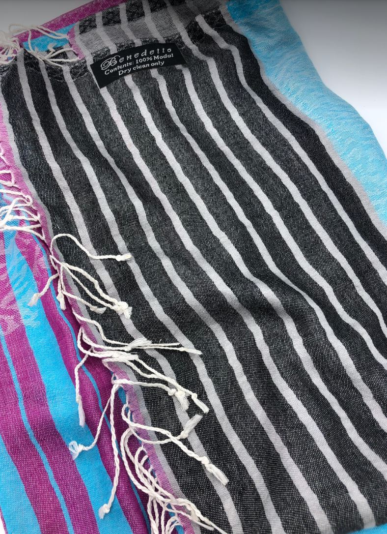 striped scarf for women