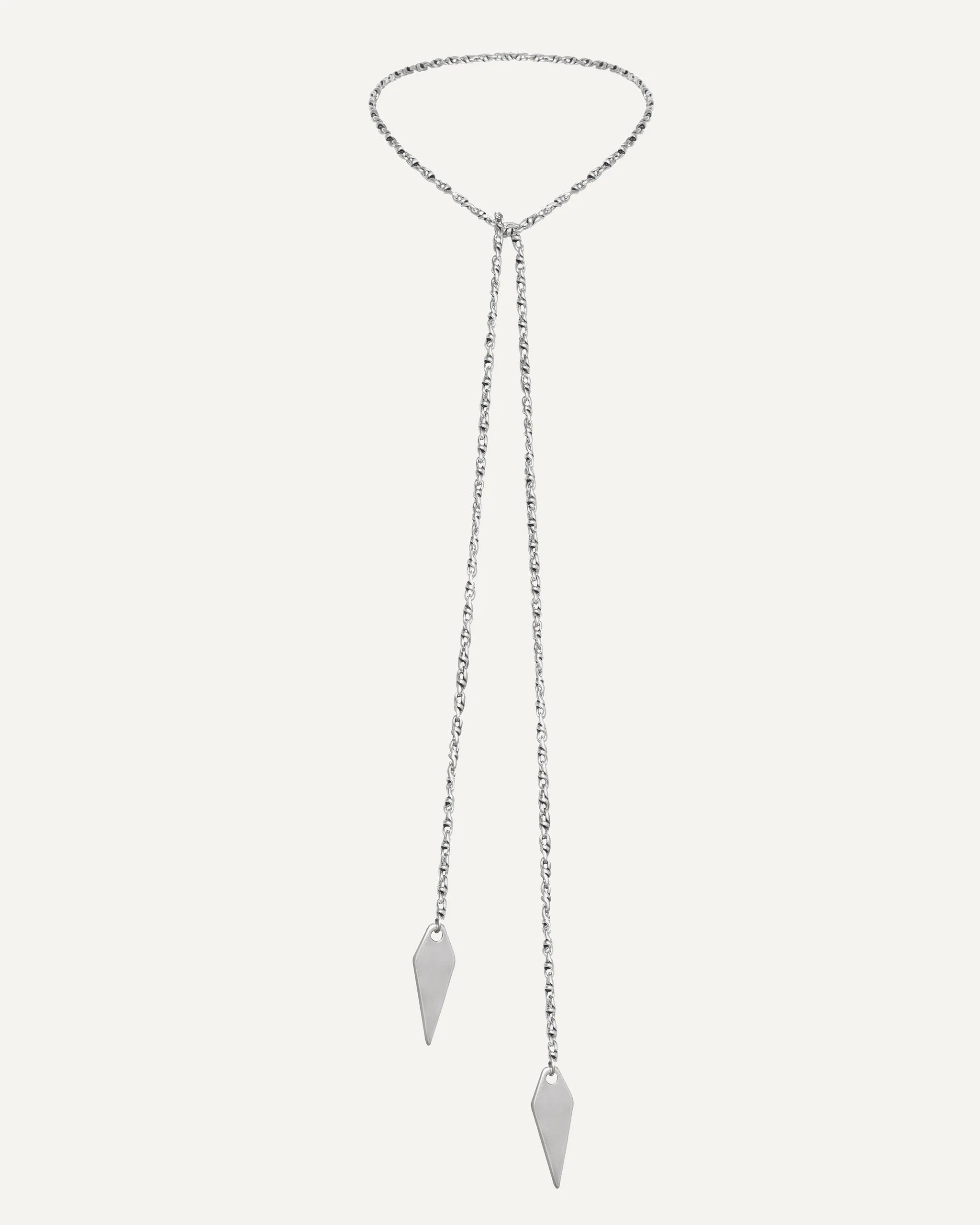 Long tie necklace