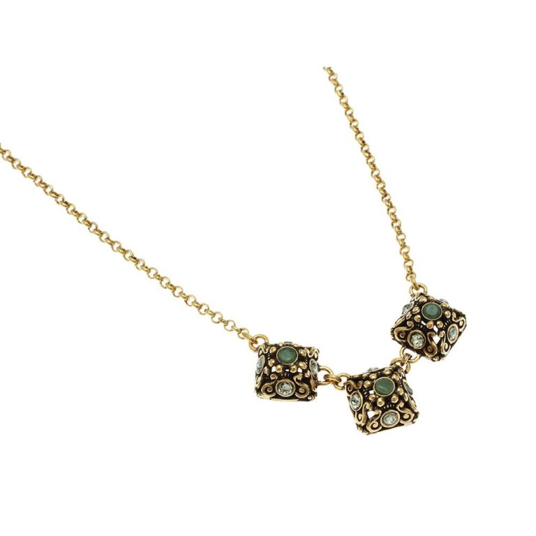 gold pendant emerald