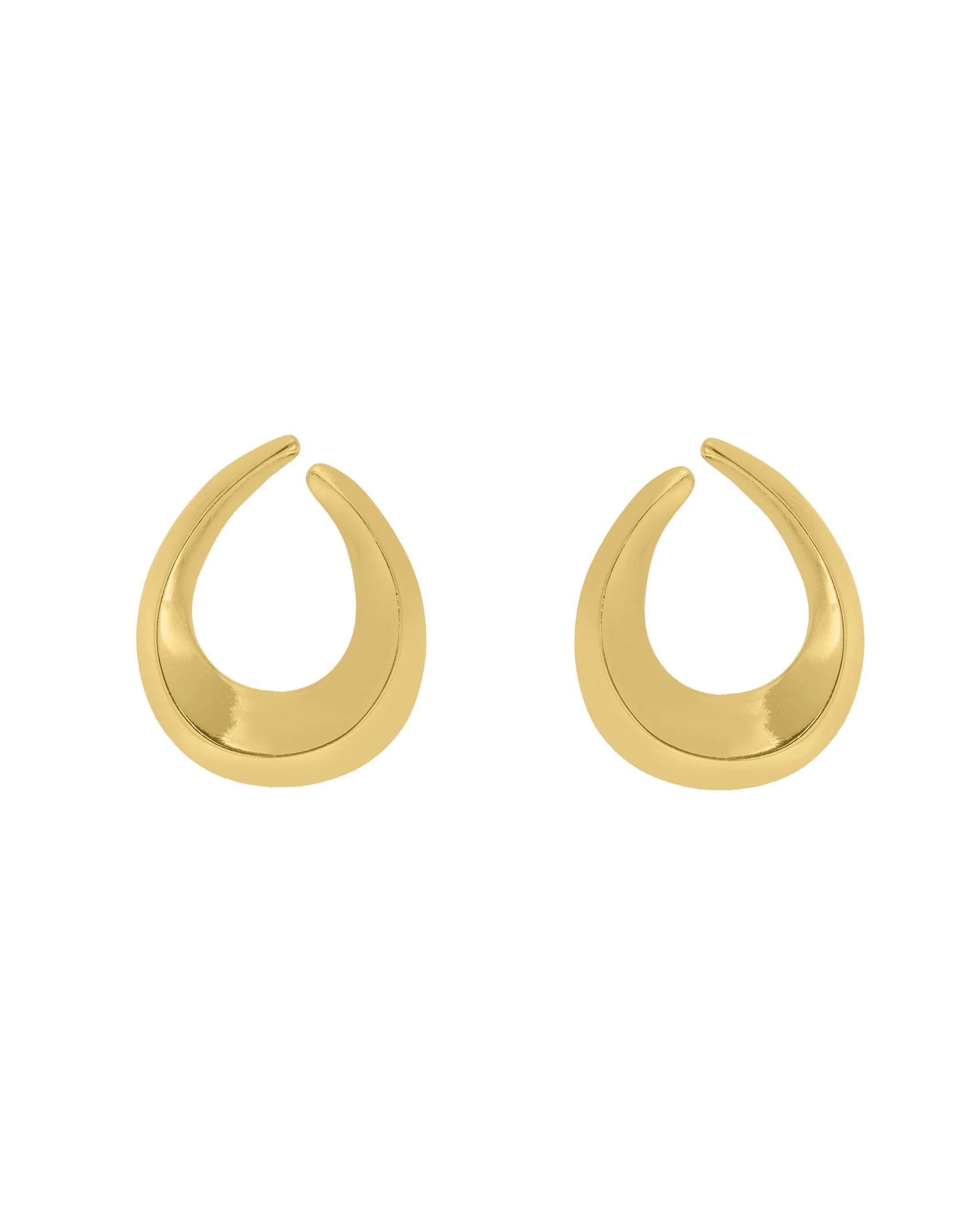 golden hoop earrings