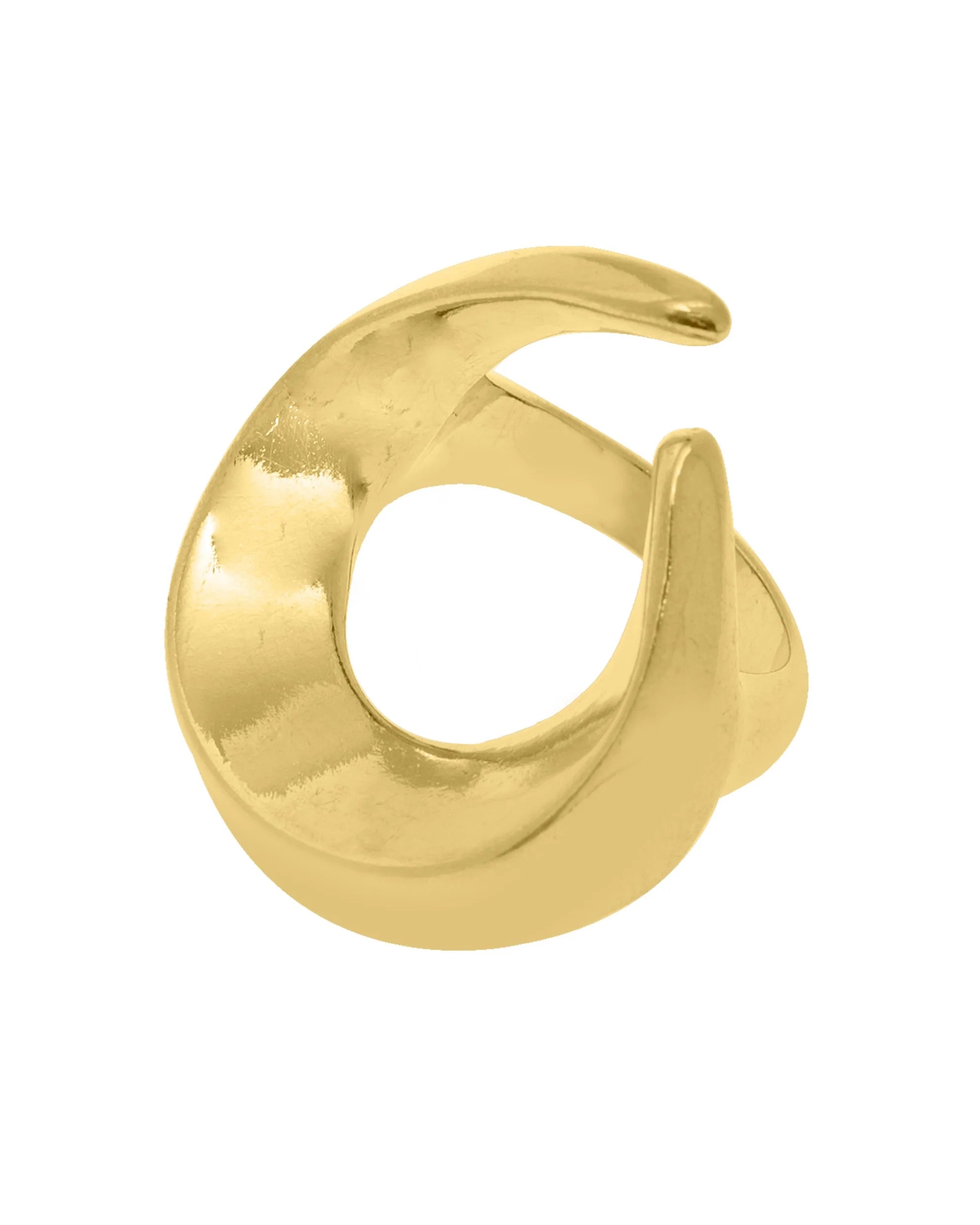 golden statement ring for women