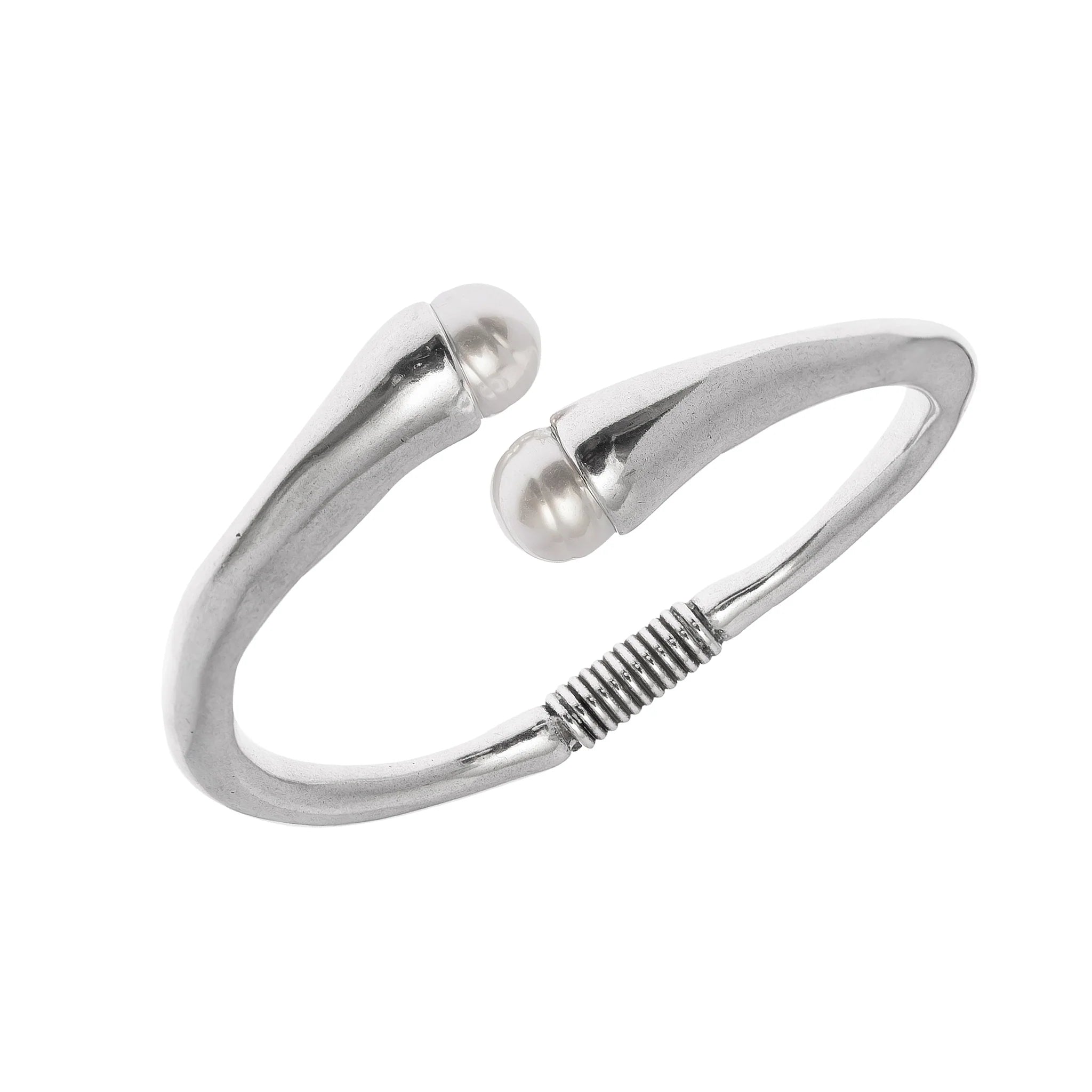 pearl twisted cuff