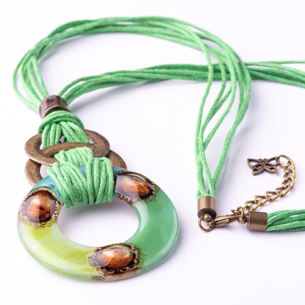 ziggy necklace green