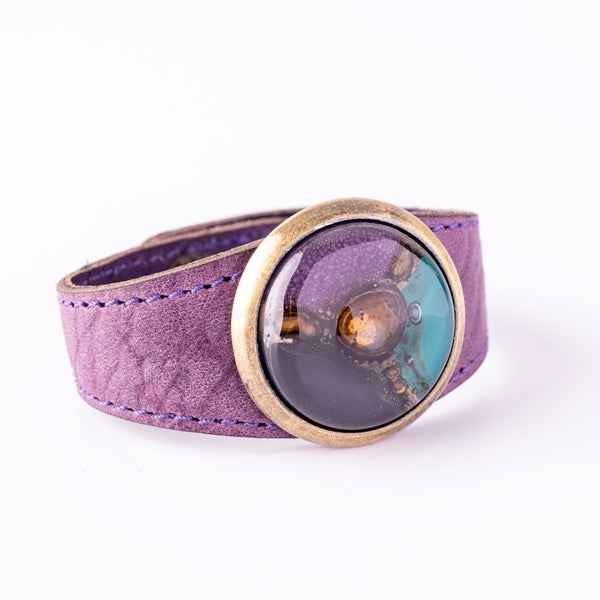 paris bracelet purple emerald black