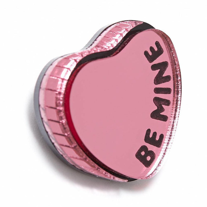 be mine heart brooch pink - JOYasForYou