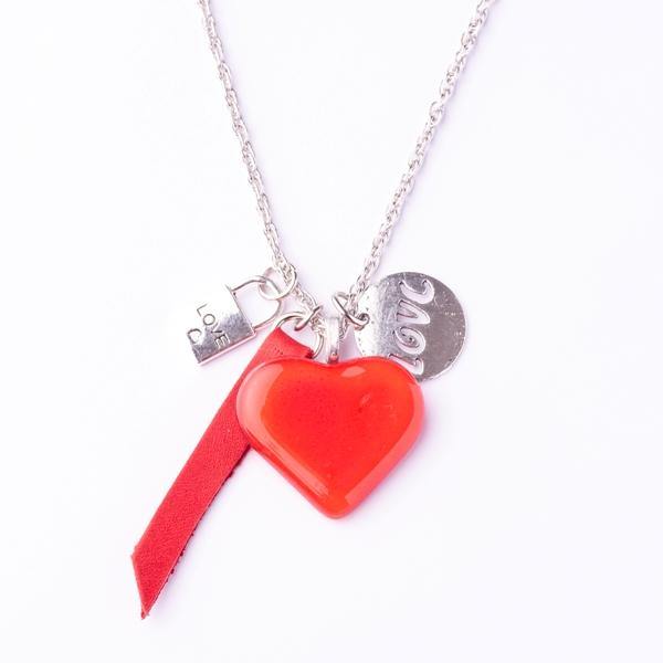 amour chain necklace red - JOYasForYou