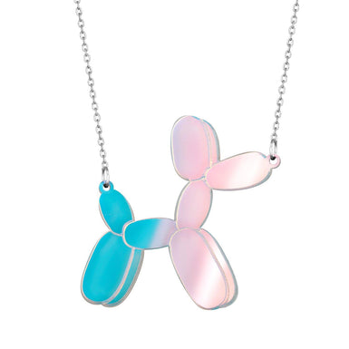 balloon dog necklace iridescent - JOYasForYou