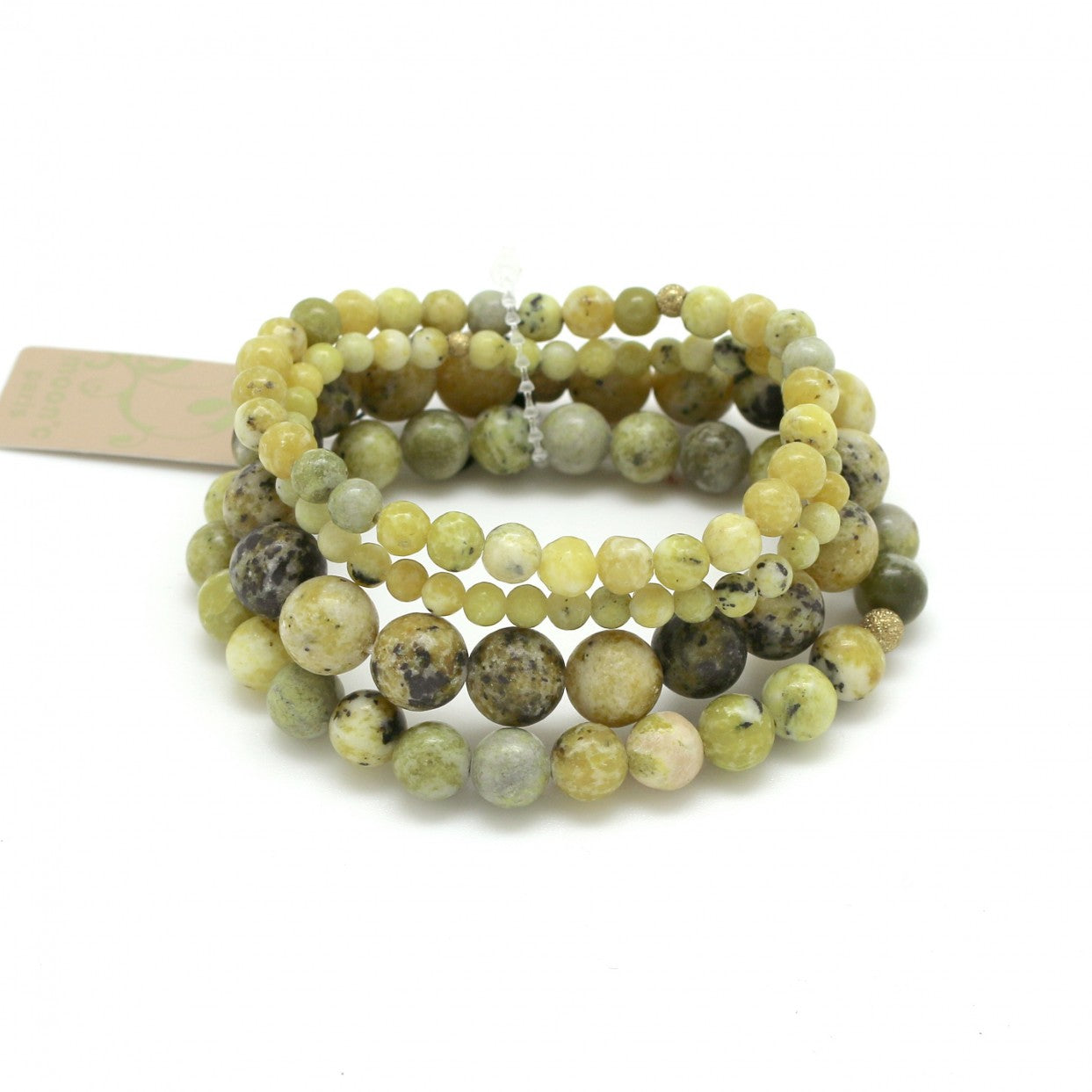 Moon C Jasper Stretch Bracelet For Women / Jasper Stones / Green / Gift Idea / Gemstone Jewelry