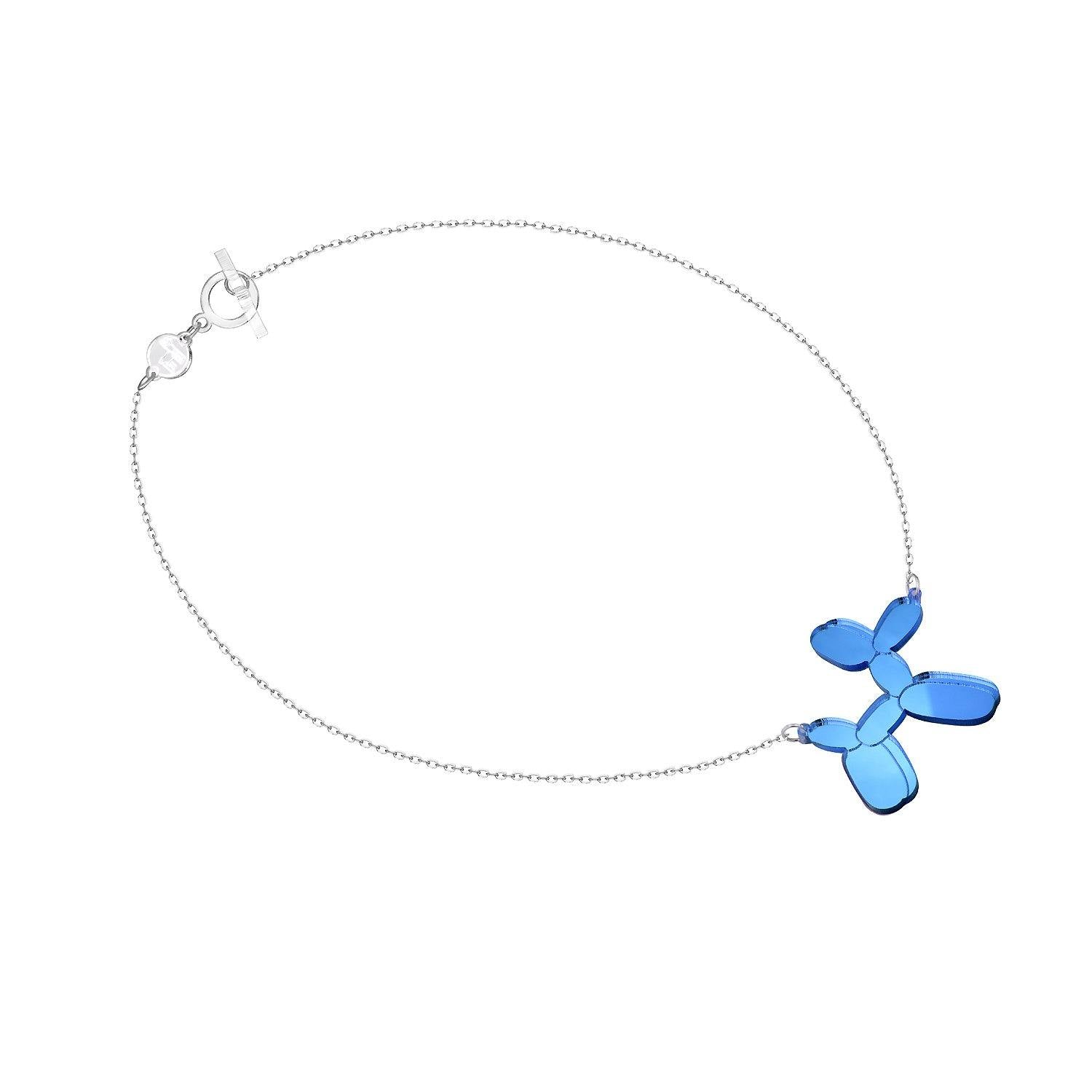 balloon dog necklace blue - JOYasForYou
