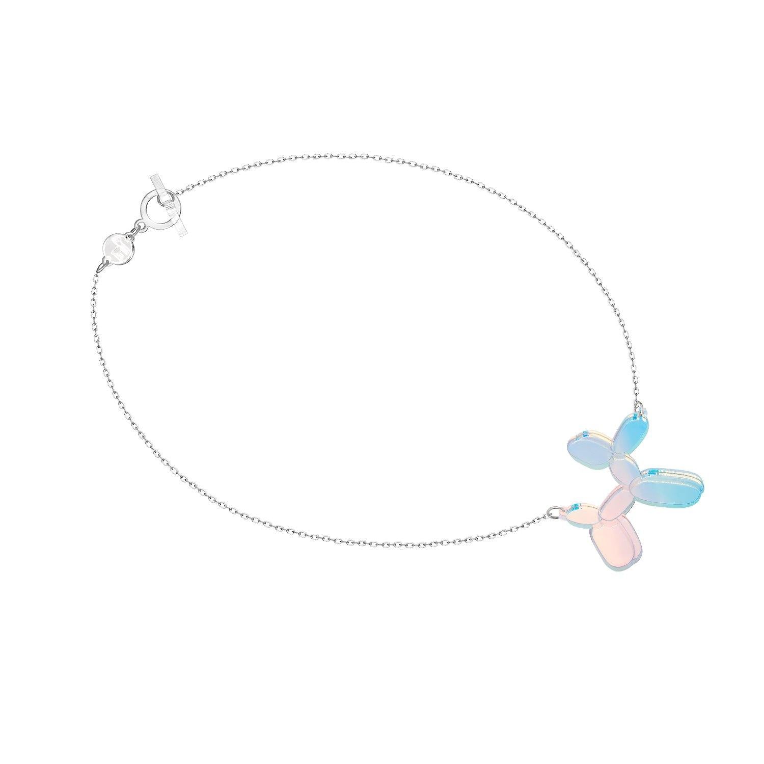 balloon dog necklace iridescent - JOYasForYou