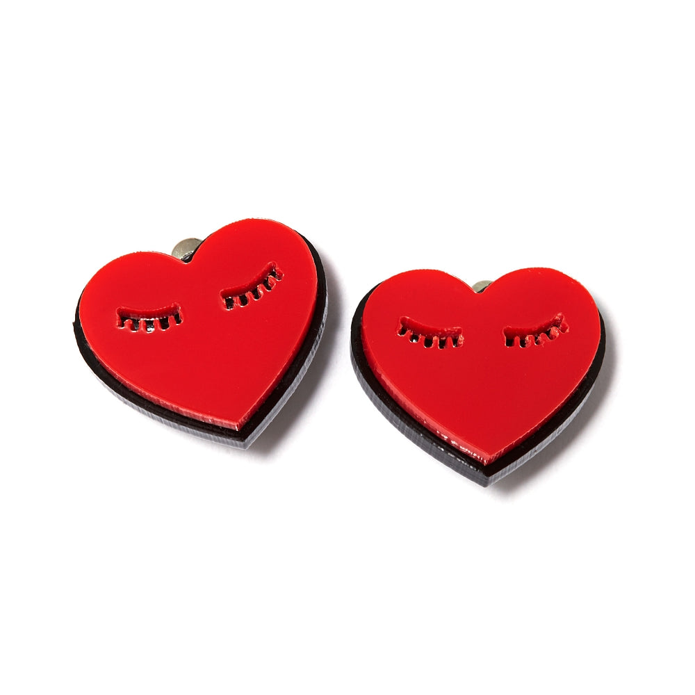 sleeping heart clips red