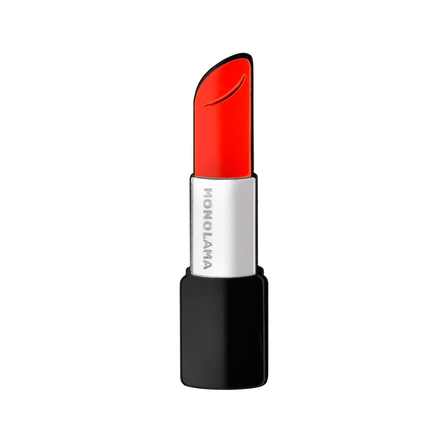 lipstick brooch red - JOYasForYou