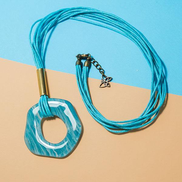 greta necklace aqua blue - JOYasForYou