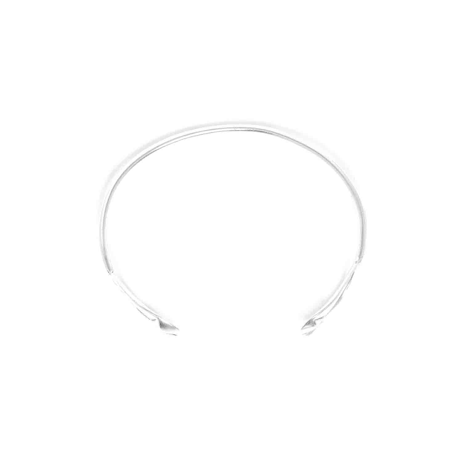 Ori Tao 2 Rings Thin Bracelet / Silver Brass / Cuff Bracelet / Rokia - 0